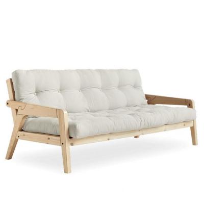 KARUP DESIGN Canap&eacute; convertible futon grab pin naturel coloris naturel couchage 130 cm.