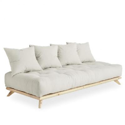 KARUP DESIGN Canap&eacute; convertible futon senza pin naturel coloris naturel couchage 90 cm.