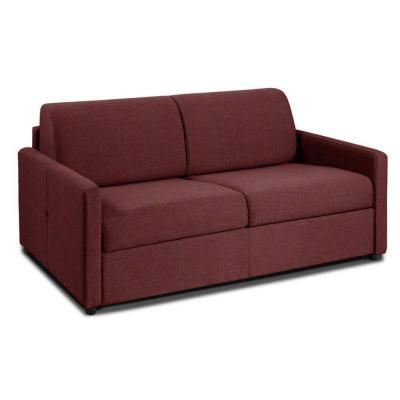 ITALIAN SPIRIT Canap&eacute; convertible nice matelas m&eacute;mory 20cm express lattes 160cm microfibre bordeaux