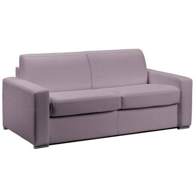 ITALIAN SPIRIT Canap&eacute; lit 2-3 places master convertible express 120 cm cuir parme matelas 18 cm inclus