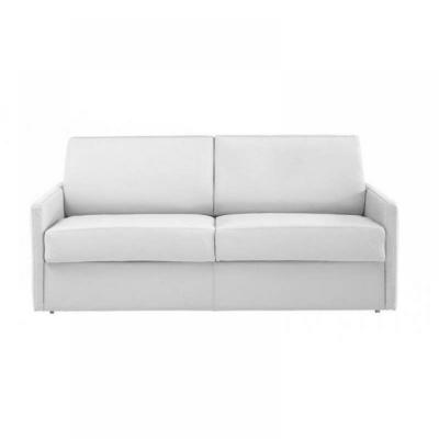 ITALIAN SPIRIT Canap&eacute; lit 2-3 places sun convertible express 120cm polyur&eacute;thane blanc matelas &eacute;paisseur 16cm