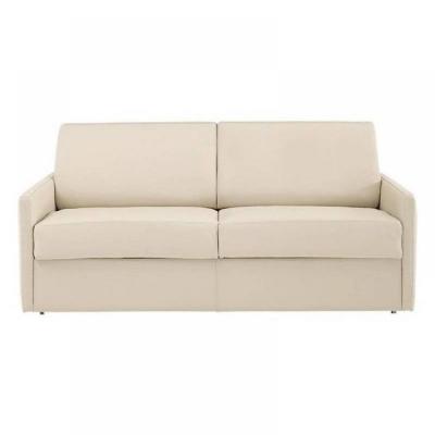 ITALIAN SPIRIT Canap&eacute; lit 2-3 places sun convertible express 120cm polyur&eacute;thane &eacute;cru matelas &eacute;paisseur 16cm