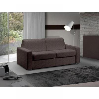 ITALIAN SPIRIT Canap&eacute; lit 3-4 places MASTER convertible EXPRESS 160 cm microfibre taupe, MATELAS 18 CM INCLUS.