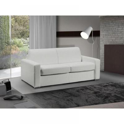 ITALIAN SPIRIT Canap&eacute; lit 3-4 places MASTER convertible EXPRESS 160 cm polyur&eacute;thane Blanc MATELAS 18 CM INCLUS