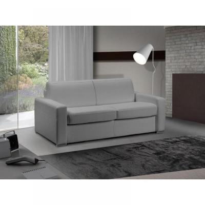 ITALIAN SPIRIT Canap&eacute; lit 3-4 places MASTER convertible EXPRESS 160 cm polyur&eacute;thane Gris Silex MATELAS 18 CM INCLUS