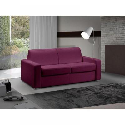 ITALIAN SPIRIT Canap&eacute; lit 3-4 places MASTER convertible EXPRESS 160 cm Tweed Cross fushia MATELAS 18 CM INCLUS