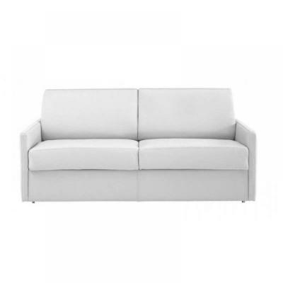 ITALIAN SPIRIT Canap&eacute; lit 3-4 places sun convertible express 160cm polyur&eacute;thane blanc cass&eacute; matelas &eacute;paisseur 16cm
