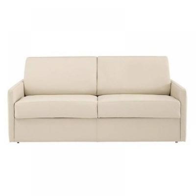 ITALIAN SPIRIT Canap&eacute; lit 3-4 places sun convertible express 160cm polyur&eacute;thane &eacute;cru matelas &eacute;paisseur 16cm