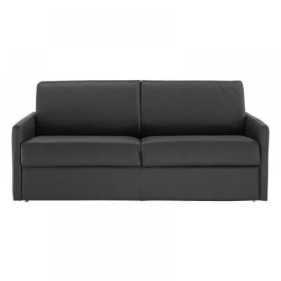 ITALIAN SPIRIT Canap&eacute; lit 3-4 places sun convertible express 160cm polyur&eacute;thane noir matelas &eacute;paisseur 16cm