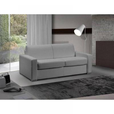 ITALIAN SPIRIT Canap&eacute; lit 3 places master convertible express 140 cm polyur&eacute;thane gris silex matelas 18 cm inclus