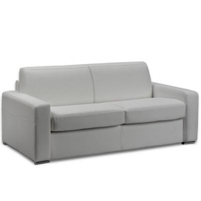 ITALIAN SPIRIT Canap&eacute; lit 3 places master convertible express 140 cm polyur&eacute;thane blanc matelas 18 cm
