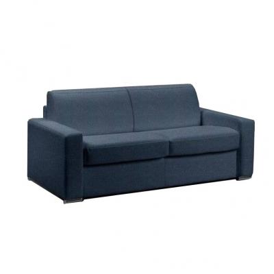 ITALIAN SPIRIT Canap&eacute; lit 3 places MASTER convertible EXPRESS 140 cm Tweed Cross bleu MATELAS 18 CM INCLUS