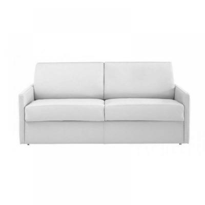 ITALIAN SPIRIT Canap&eacute; lit 3 places sun convertible express 140cm polyur&eacute;thane blanc cass&eacute; matelas &eacute;paisseur 16cm