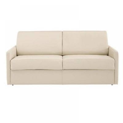ITALIAN SPIRIT Canap&eacute; lit 3 places SUN convertible EXPRESS 140cm polyur&eacute;thane &eacute;cru matelas &eacute;paisseur 16cm