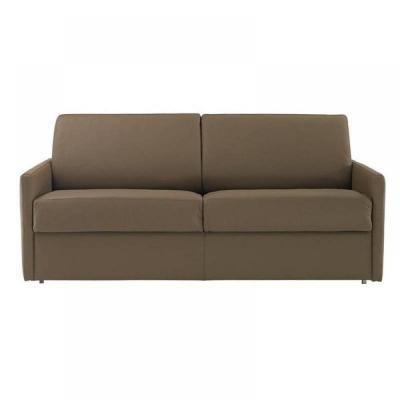 ITALIAN SPIRIT Canap&eacute; lit 3 places SUN convertible EXPRESS 140cm polyur&eacute;thane taupe matelas &eacute;paisseur 16cm