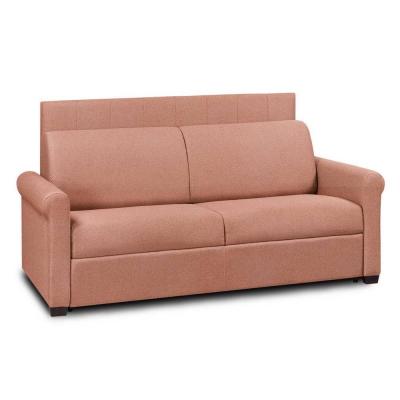 ITALIAN SPIRIT Canape convertible INSIDE 75 4 places en simili-cuir orange 95 x 220 x 45 cm