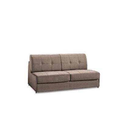 ITALIAN SPIRIT Canap&eacute; lit compact intenso 140cm convertible express matelas 16cm tweed taupe sable