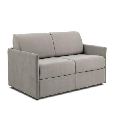 ITALIAN SPIRIT Canap&eacute; lit express COLOSSE couchage 120cm matelas &eacute;paisseur 22cm &agrave; m&eacute;moire de forme velours beige