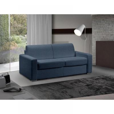 ITALIAN SPIRIT Canap&eacute; master express matelas 18 cm sommier lattes renatonisi xxl 180 cm tweed blue