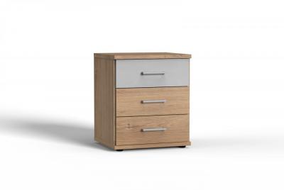 Commode LAVAL 3 tiroirs ch&ecirc;ne poutre et b&eacute;ton natural Bois Inside75