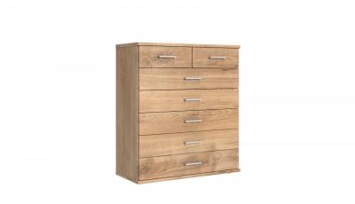 Commode LAVAL 6 tiroirs ch&ecirc;ne poutre 90 x 40 cm natural Bois Inside75