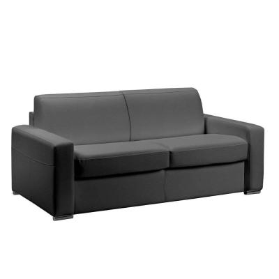 ITALIAN SPIRIT Express master couchage 160cm matelas 18cm sommier lattes renatonisi polyur&eacute;thane gris graphite