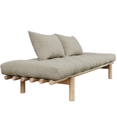 KARUP DESIGN M&eacute;ridienne futon pace en pin tissu lin couchage 75*200 cm. 20100886565