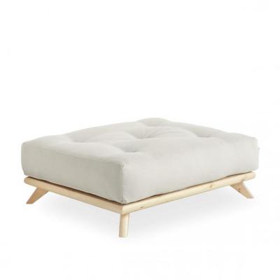 KARUP DESIGN Pouf futon senza pin naturel coloris naturel de 90 x 100 cm.