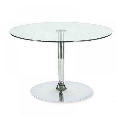 Table repas ronde PLANET en verre transparent Metal Inside75