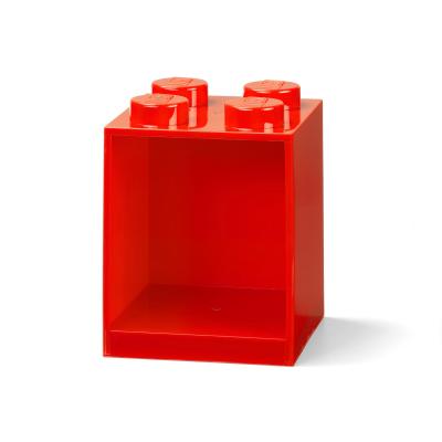 Room Copenhagen &Eacute;tag&egrave;re Brique 4 Boutons Lego, Rouge