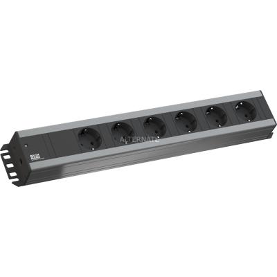 BACHMANN  300.000 6AC outlet(s) 2m Noir, Gris multiprise