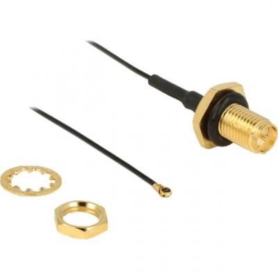 DELOCK  0.2m, RP-SMA/MHF IV c&acirc;ble coaxial 0,2 m MHF IV / HSC MXHP32