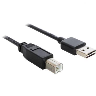 DELOCK EASY-USB - C&acirc;ble USB - USB type B (M) pour USB (M) - 3 m - noir