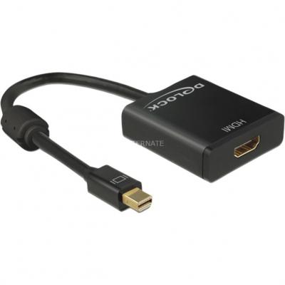 DELOCK  62611 c&acirc;ble vid&eacute;o et adaptateur 0,2 m Mini DisplayPort HDMI Type A (Standard) Noir