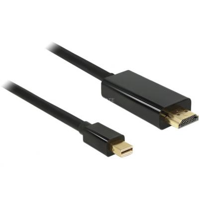 DELOCK  83699 c&acirc;ble vid&eacute;o et adaptateur 2 m Mini DisplayPort HDMI Noir