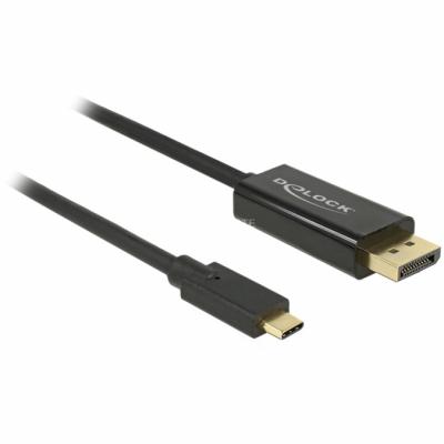 DELOCK  85257 4k 60hz 3 M Usb-c To Displayport Adapter Noir