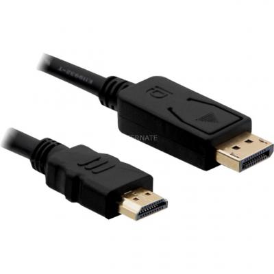 DELOCK  - C&acirc;ble adaptateur - DisplayPort m&acirc;le pour HDMI m&acirc;le - 3 m