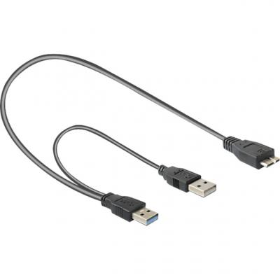 DELOCK - C&acirc;ble USB - USB type A (M) pour USB (alimentation uniquement), Micro-USB de type B (M) - USB 3.0 - 20 cm 