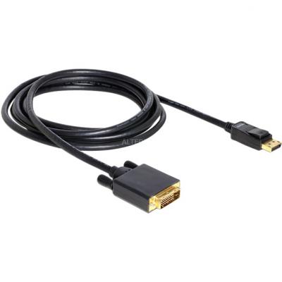 DELOCK C&acirc;ble Displayport Vers Dvi  3 M Noir
