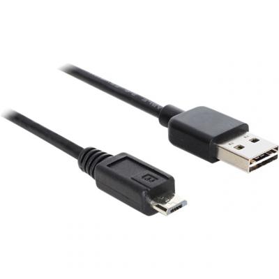 DELOCK  83368 HUB USB 2.0 A vers Micro-B 3 m Noir