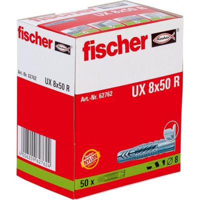 FISCHER  062762 ancrage &agrave; vis et cheville murale 50 pi&egrave;ce(s) 5 cm