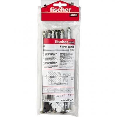 FISCHER Lot de 6 fixations m&eacute;talliques pour cadres  F10 M 182 B C02495