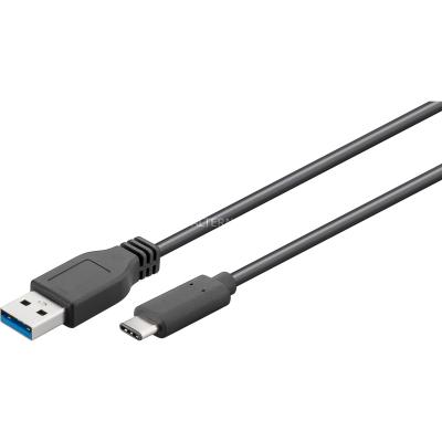 GOOBAY  45247 c&acirc;ble USB 0,15 m USB 3.2 Gen 1 (3.1 Gen 1) USB A USB C Noir