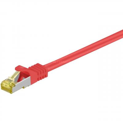 GOOBAY  91616 c&acirc;ble de r&eacute;seau Rouge 3 m Cat7 S/FTP (S-STP) - Neuf