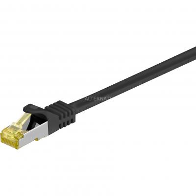 GOOBAY  RJ-45 CAT7 10m c&acirc;ble de r&eacute;seau Noir S/FTP (S-STP)