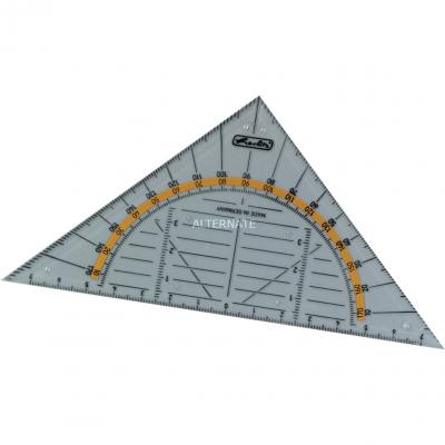 HERLITZ  08700304 triangle Plastique Transparent 1 pi&egrave;ce(s), &Eacute;querre
