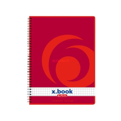HERLITZ Cahier &agrave; spirales x.book A5, 160 pages, quadrill&eacute;