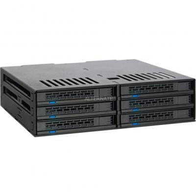ICY DOCK  MB326SP-B bo&icirc;tier de disques Rack (1 U) Noir, Cadrage