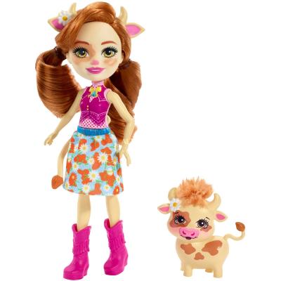 MATTEL Playset Enchantimals Caileyvache et Curdle 