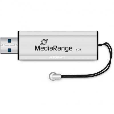 MEDIARANGE  SuperSpeed - Cl&eacute; USB - 8 Go - USB 3.0 - noir / argent